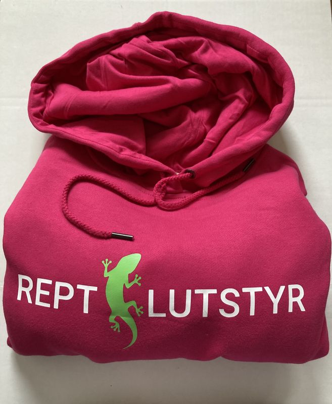 Rosa Reptilutstyr hettegenser M