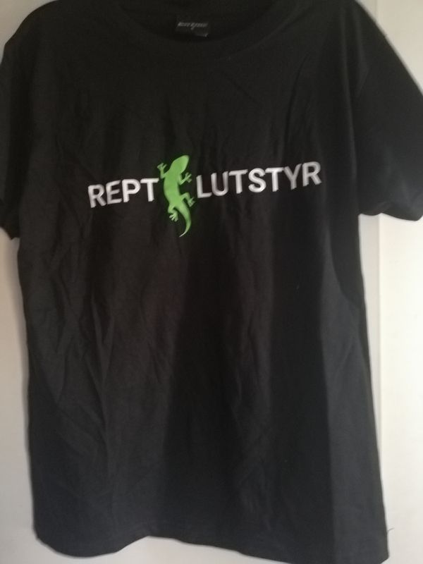 Svart Reptilutstyr t-skjorte L