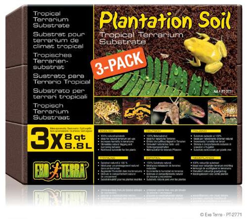 Exo terra plantation soil 3-pk