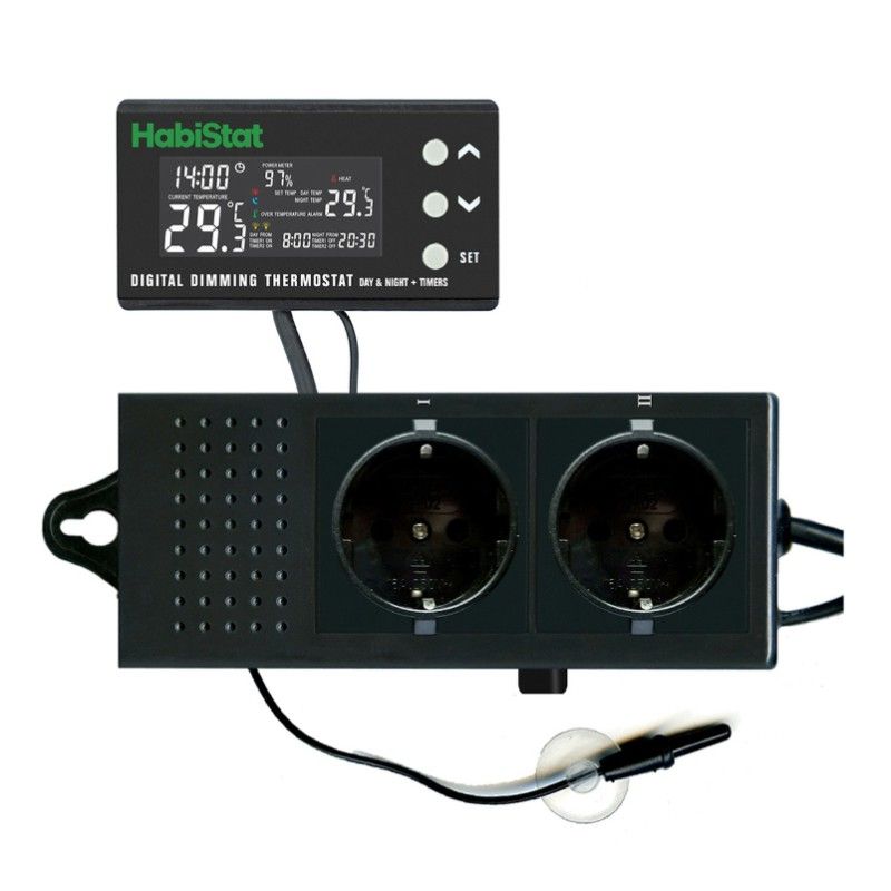 HabiStat Digital Dimming Thermostat day-night + timer