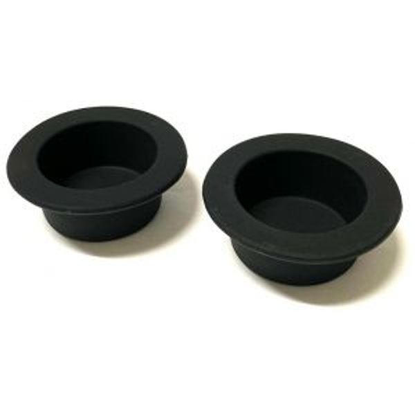 2pk gekkoskål small i silikon- svarte