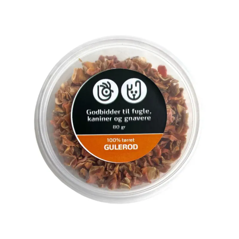 Tørket gulrot 80g