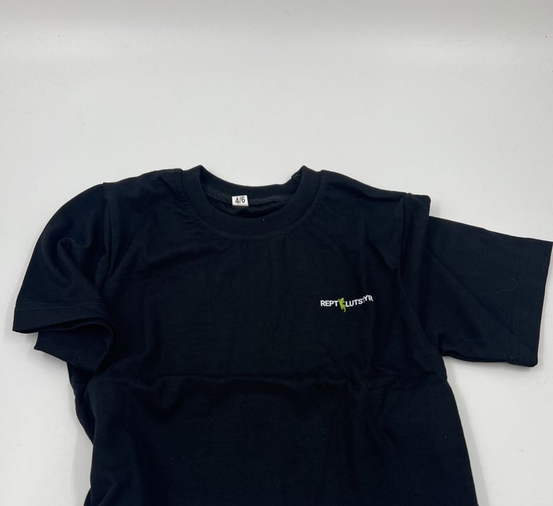 Reptilutstyr T-skjorte med logo foran/bak Svart