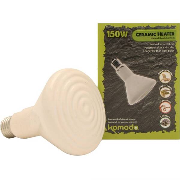 Komodo ceramic heat emitter white 150w